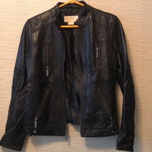 Gently Worn Michael Kors Leather Jacket SM PETITE